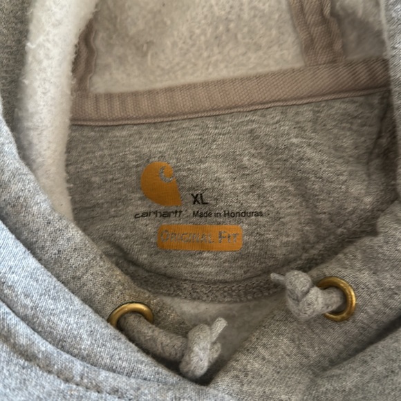 Carhartt Men’s Midweight Hooded Logo Sleeve Sweatshirt - Picture 6 of 6